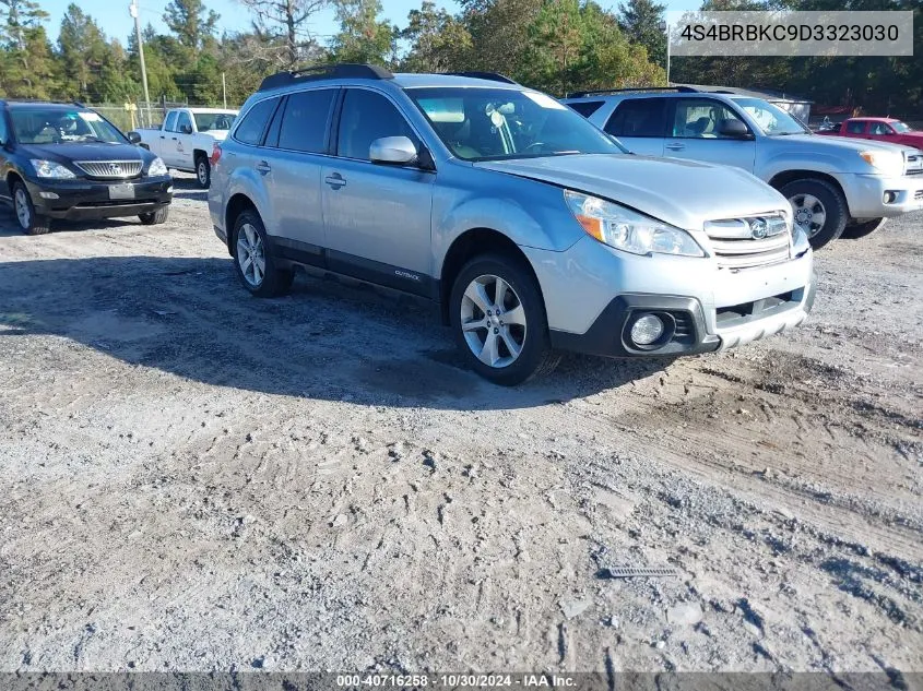 2013 Subaru Outback 2.5I Limited VIN: 4S4BRBKC9D3323030 Lot: 40716258