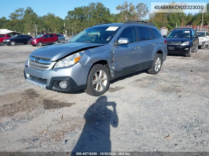 2013 Subaru Outback 2.5I Limited VIN: 4S4BRBKC9D3323030 Lot: 40716258