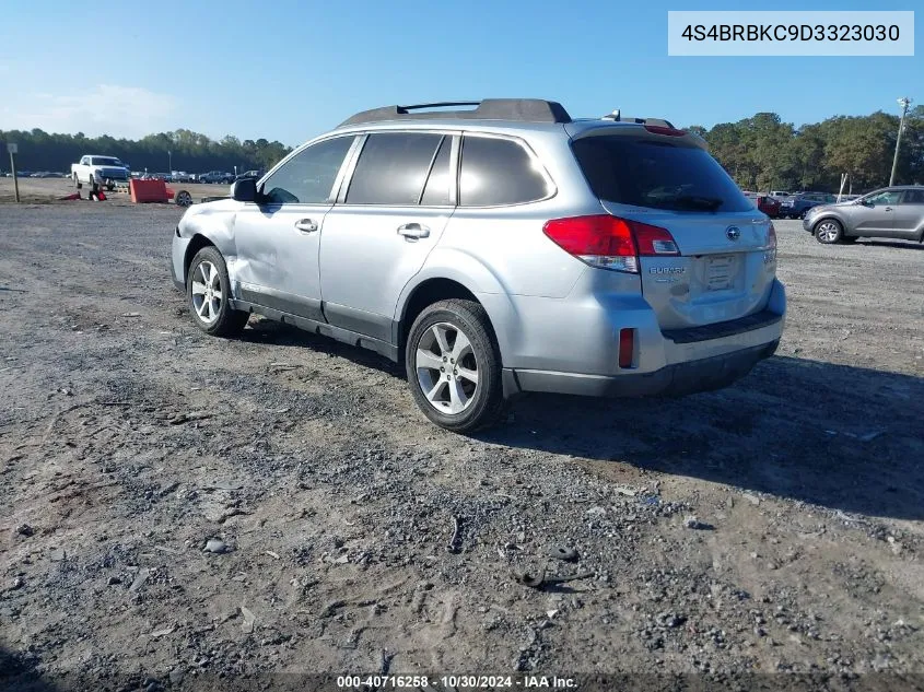 2013 Subaru Outback 2.5I Limited VIN: 4S4BRBKC9D3323030 Lot: 40716258