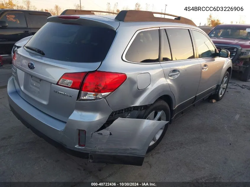 2013 Subaru Outback 2.5I Premium VIN: 4S4BRCCC6D3226906 Lot: 40722436