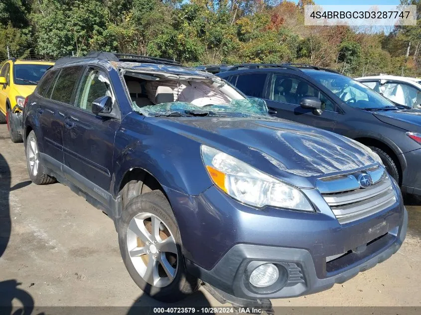 2013 Subaru Outback 2.5I Premium VIN: 4S4BRBGC3D3287747 Lot: 40723579