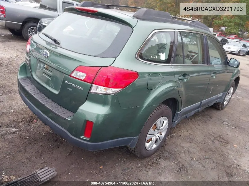 2013 Subaru Outback 2.5I VIN: 4S4BRCACXD3291793 Lot: 40754964