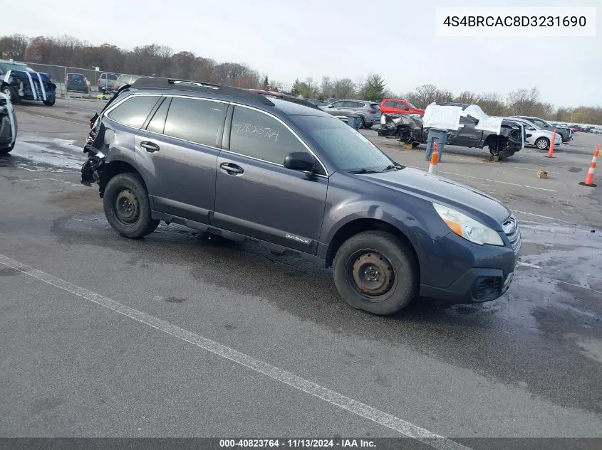 4S4BRCAC8D3231690 2013 Subaru Outback 2.5I