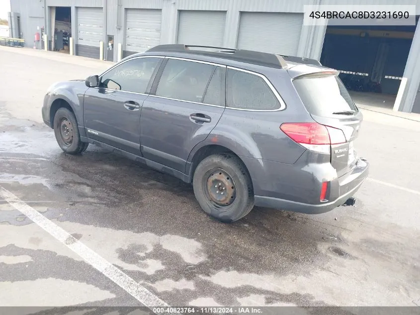 4S4BRCAC8D3231690 2013 Subaru Outback 2.5I