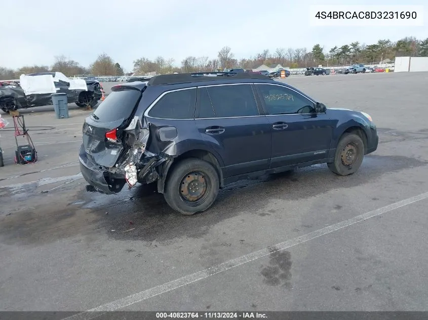 4S4BRCAC8D3231690 2013 Subaru Outback 2.5I