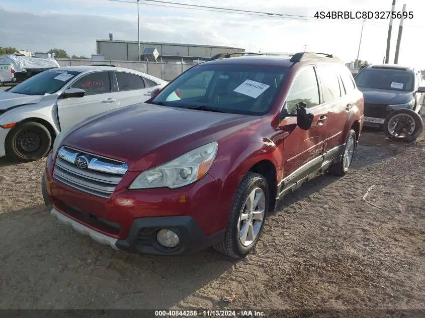 2013 Subaru Outback 2.5I Limited VIN: 4S4BRBLC8D3275695 Lot: 40844258