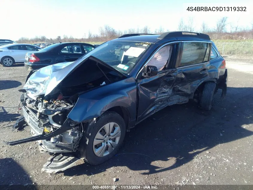 2013 Subaru Outback 2.5I VIN: 4S4BRBAC9D1319332 Lot: 40851207