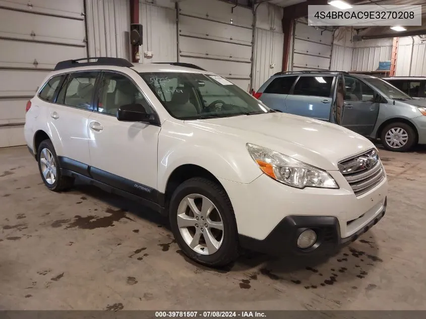 2014 Subaru Outback 2.5I VIN: 4S4BRCAC9E3270208 Lot: 39781507