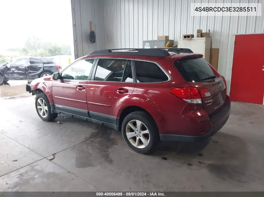 4S4BRCDC3E3285511 2014 Subaru Outback 2.5I Premium