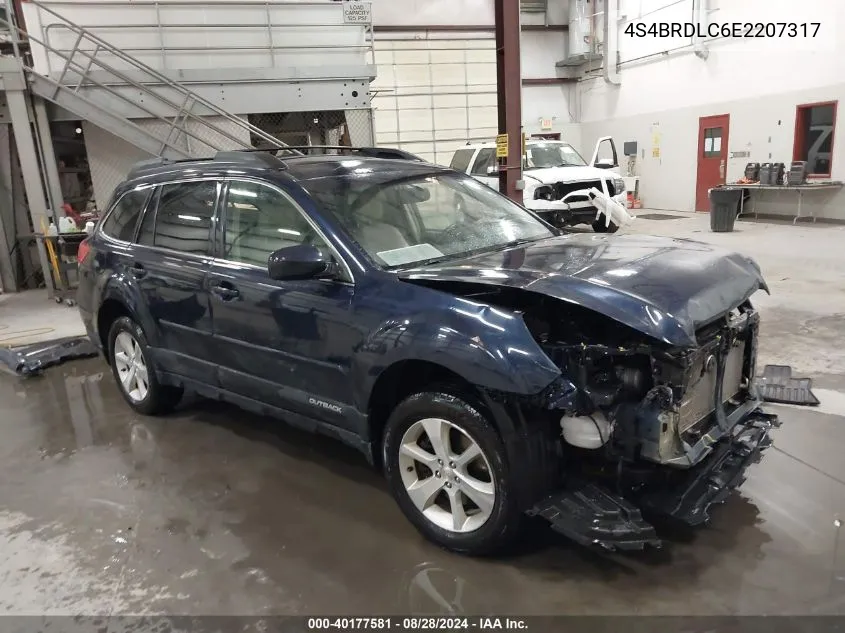 2014 Subaru Outback 3.6R Limited VIN: 4S4BRDLC6E2207317 Lot: 40177581