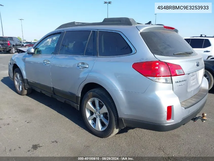 4S4BRBMC9E3253933 2014 Subaru Outback 2.5I Limited