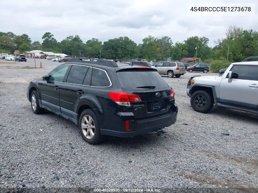 2014 Subaru Outback 2.5I Premium VIN: 4S4BRCCC5E1273678 Lot: 40329930