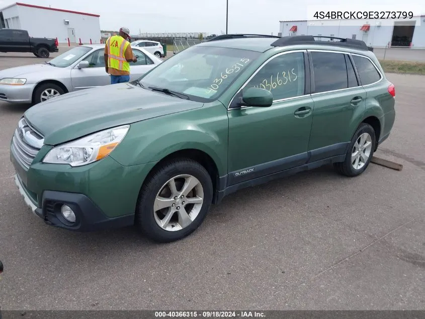 4S4BRCKC9E3273799 2014 Subaru Outback 2.5I Limited