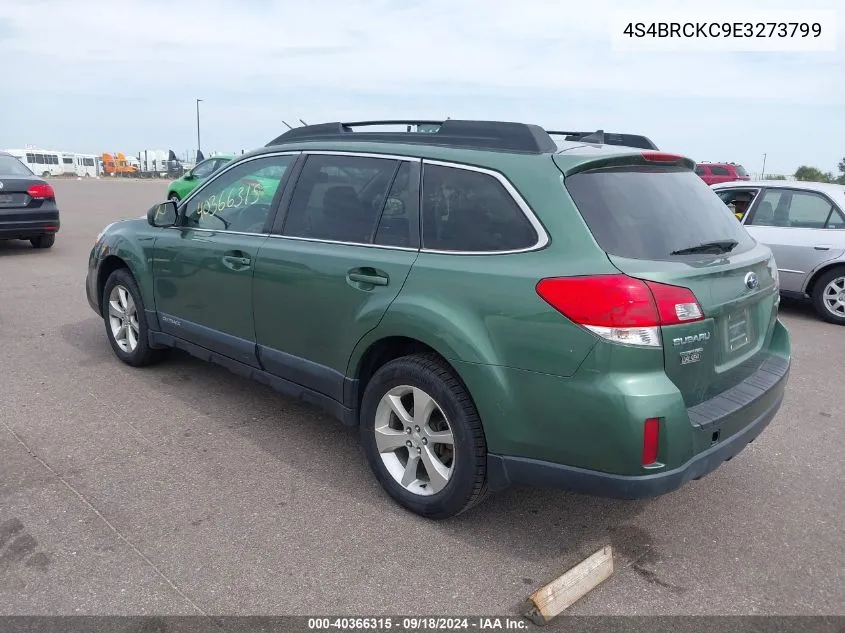 4S4BRCKC9E3273799 2014 Subaru Outback 2.5I Limited