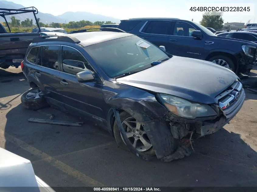 2014 Subaru Outback 2.5I Limited VIN: 4S4BRCPC4E3228245 Lot: 40598941