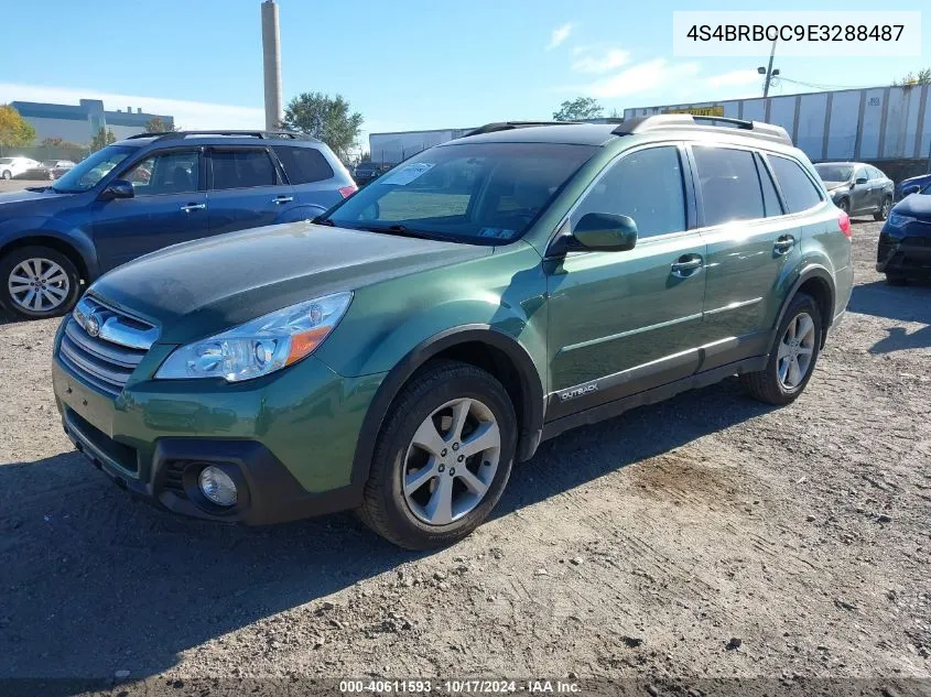 2014 Subaru Outback 2.5I Premium VIN: 4S4BRBCC9E3288487 Lot: 40611593