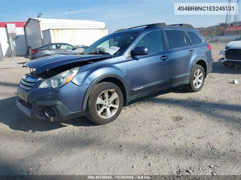 2014 Subaru Outback 2.5I Limited VIN: 4S4BRBNC1E3245131 Lot: 40726524