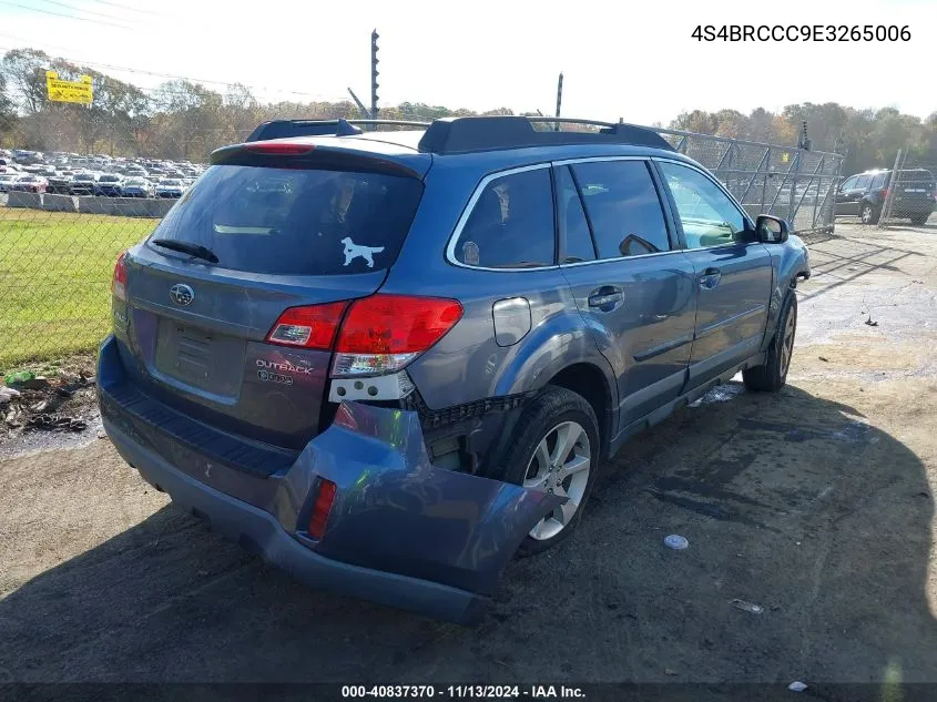 4S4BRCCC9E3265006 2014 Subaru Outback 2.5I Premium