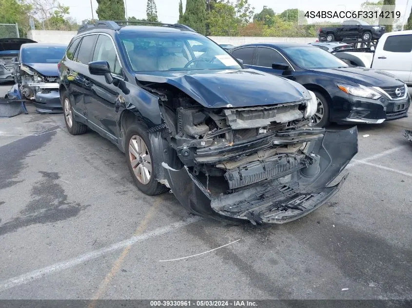 4S4BSACC6F3314219 2015 Subaru Outback 2.5I Premium