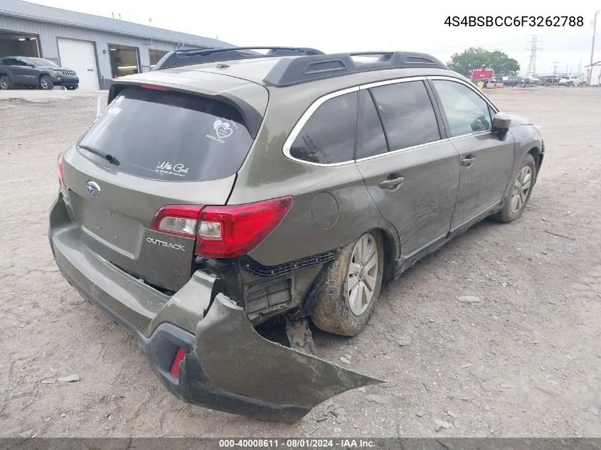 4S4BSBCC6F3262788 2015 Subaru Outback 2.5I Premium