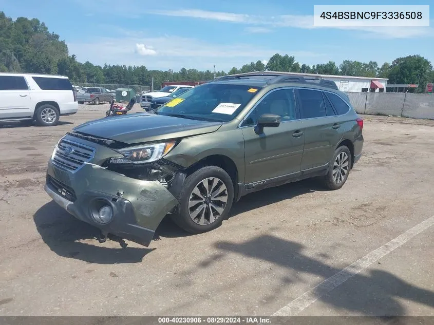 2015 Subaru Outback 2.5I Limited VIN: 4S4BSBNC9F3336508 Lot: 40230906