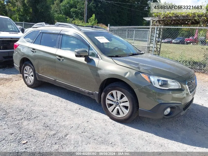 4S4BSAFC6F3321683 2015 Subaru Outback 2.5I Premium