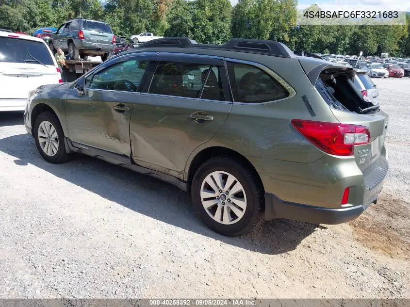 4S4BSAFC6F3321683 2015 Subaru Outback 2.5I Premium