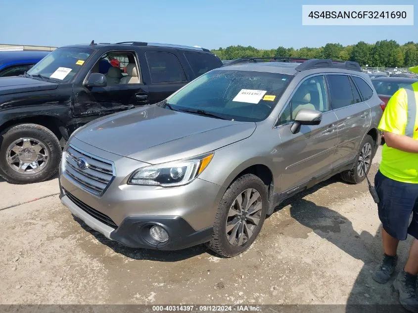 2015 Subaru Outback 2.5I Limited VIN: 4S4BSANC6F3241690 Lot: 40314397