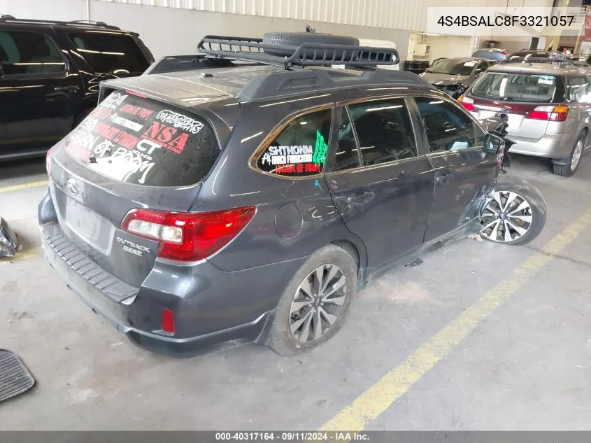 4S4BSALC8F3321057 2015 Subaru Outback 2.5I Limited