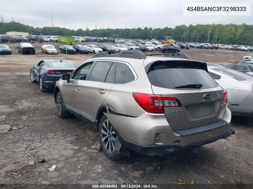 4S4BSANC3F3298333 2015 Subaru Outback 2.5I Limited