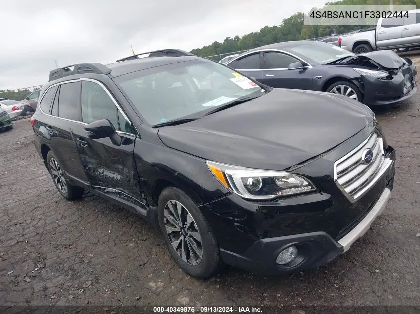 4S4BSANC1F3302444 2015 Subaru Outback 2.5I Limited