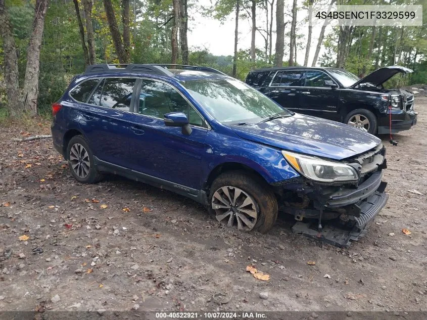 2015 Subaru Outback 3.6R Limited VIN: 4S4BSENC1F3329599 Lot: 40522921