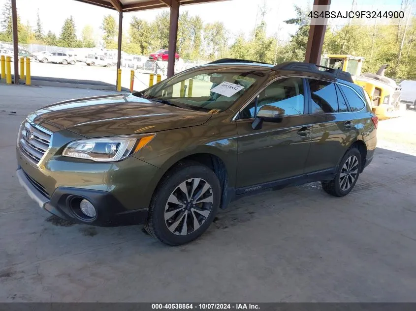 2015 Subaru Outback 2.5I Limited VIN: 4S4BSAJC9F3244900 Lot: 40538854