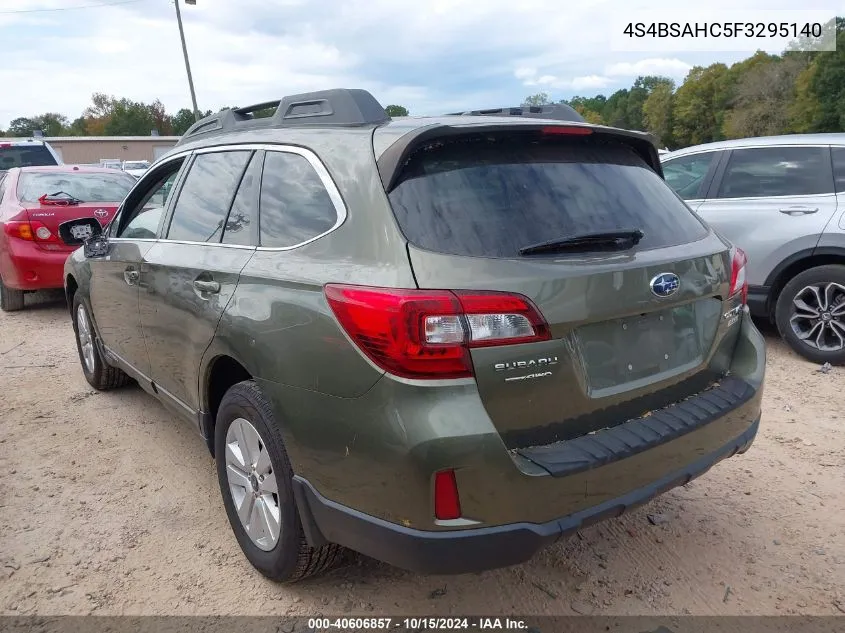 2015 Subaru Outback 2.5I Premium VIN: 4S4BSAHC5F3295140 Lot: 40606857