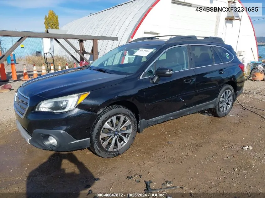 2015 Subaru Outback 2.5I Limited VIN: 4S4BSBNCXF3231685 Lot: 40647872