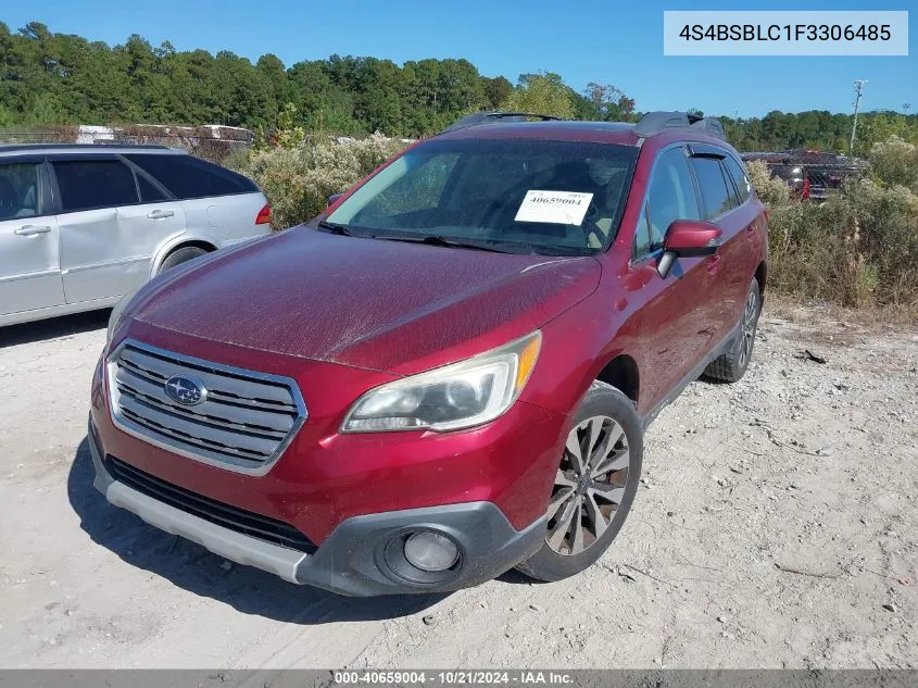 2015 Subaru Outback 2.5I Limited VIN: 4S4BSBLC1F3306485 Lot: 40659004