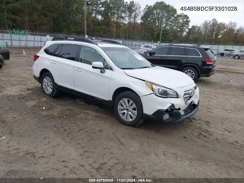 4S4BSBDC5F3301028 2015 Subaru Outback 2.5I Premium