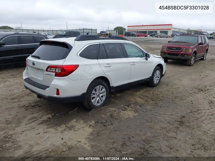 4S4BSBDC5F3301028 2015 Subaru Outback 2.5I Premium