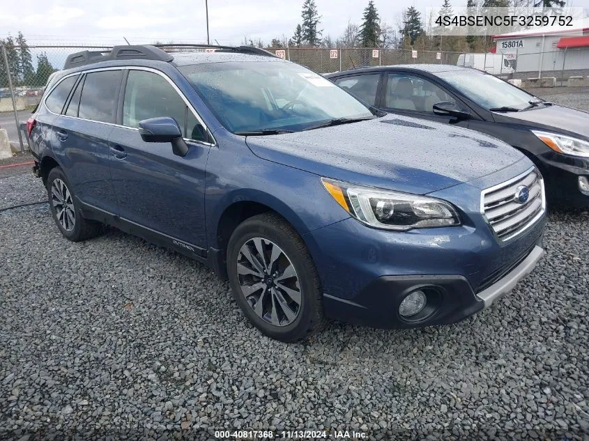 4S4BSENC5F3259752 2015 Subaru Outback 3.6R Limited