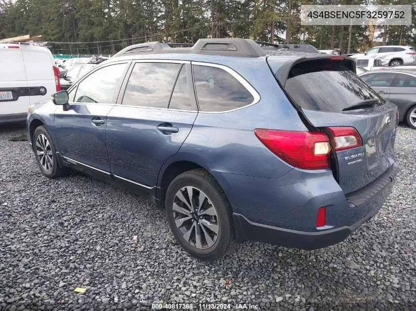 4S4BSENC5F3259752 2015 Subaru Outback 3.6R Limited