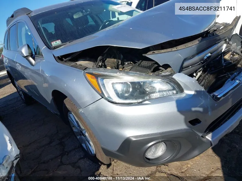 4S4BSACC8F3211741 2015 Subaru Outback 2.5I Premium