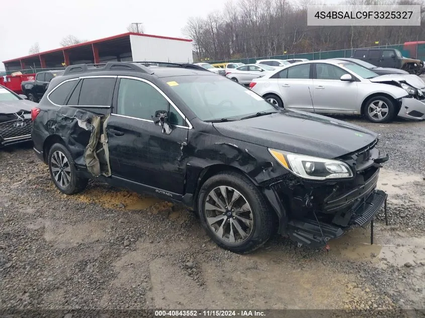 2015 Subaru Outback 2.5I Limited VIN: 4S4BSALC9F3325327 Lot: 40843552