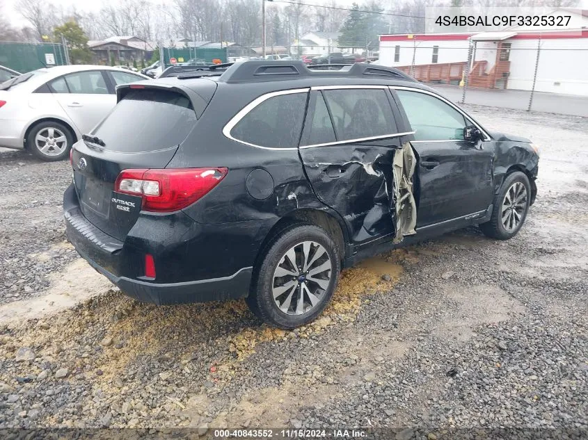 2015 Subaru Outback 2.5I Limited VIN: 4S4BSALC9F3325327 Lot: 40843552