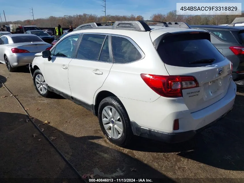 4S4BSACC9F3318829 2015 Subaru Outback 2.5I Premium