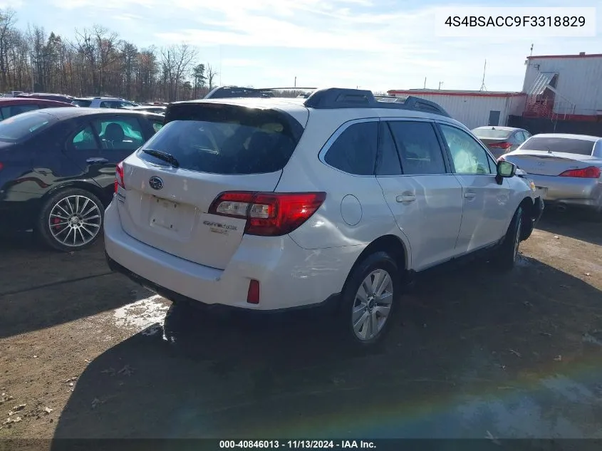 4S4BSACC9F3318829 2015 Subaru Outback 2.5I Premium