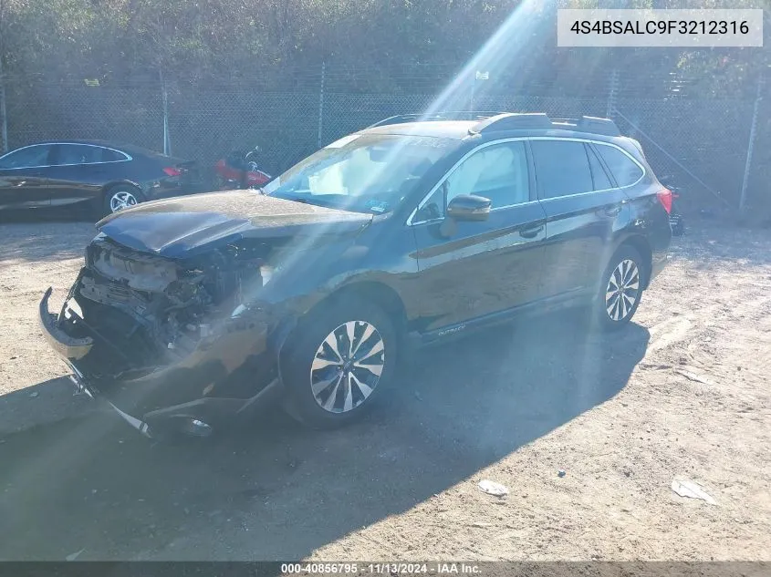 2015 Subaru Outback 2.5I Limited VIN: 4S4BSALC9F3212316 Lot: 40856795