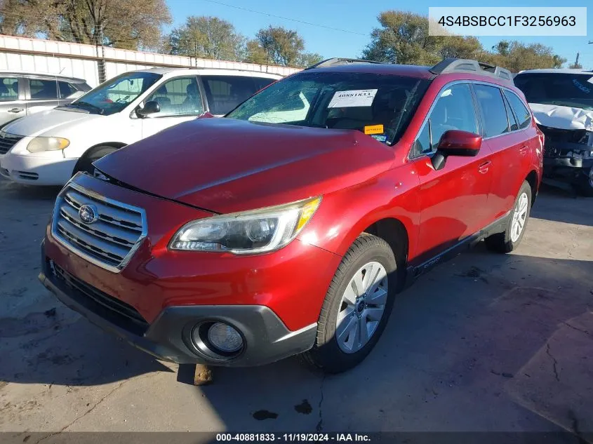 2015 Subaru Outback 2.5I Premium VIN: 4S4BSBCC1F3256963 Lot: 40881833