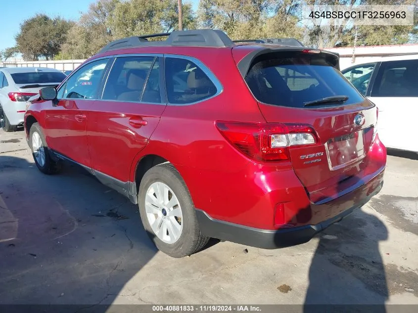 2015 Subaru Outback 2.5I Premium VIN: 4S4BSBCC1F3256963 Lot: 40881833