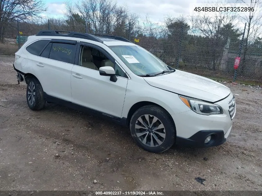 2015 Subaru Outback 2.5I Limited VIN: 4S4BSBLC3F3252896 Lot: 40902237