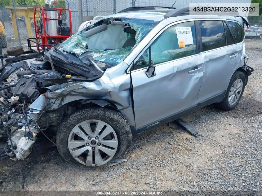 2016 Subaru Outback 2.5I Premium VIN: 4S4BSAHC2G3213320 Lot: 39455237